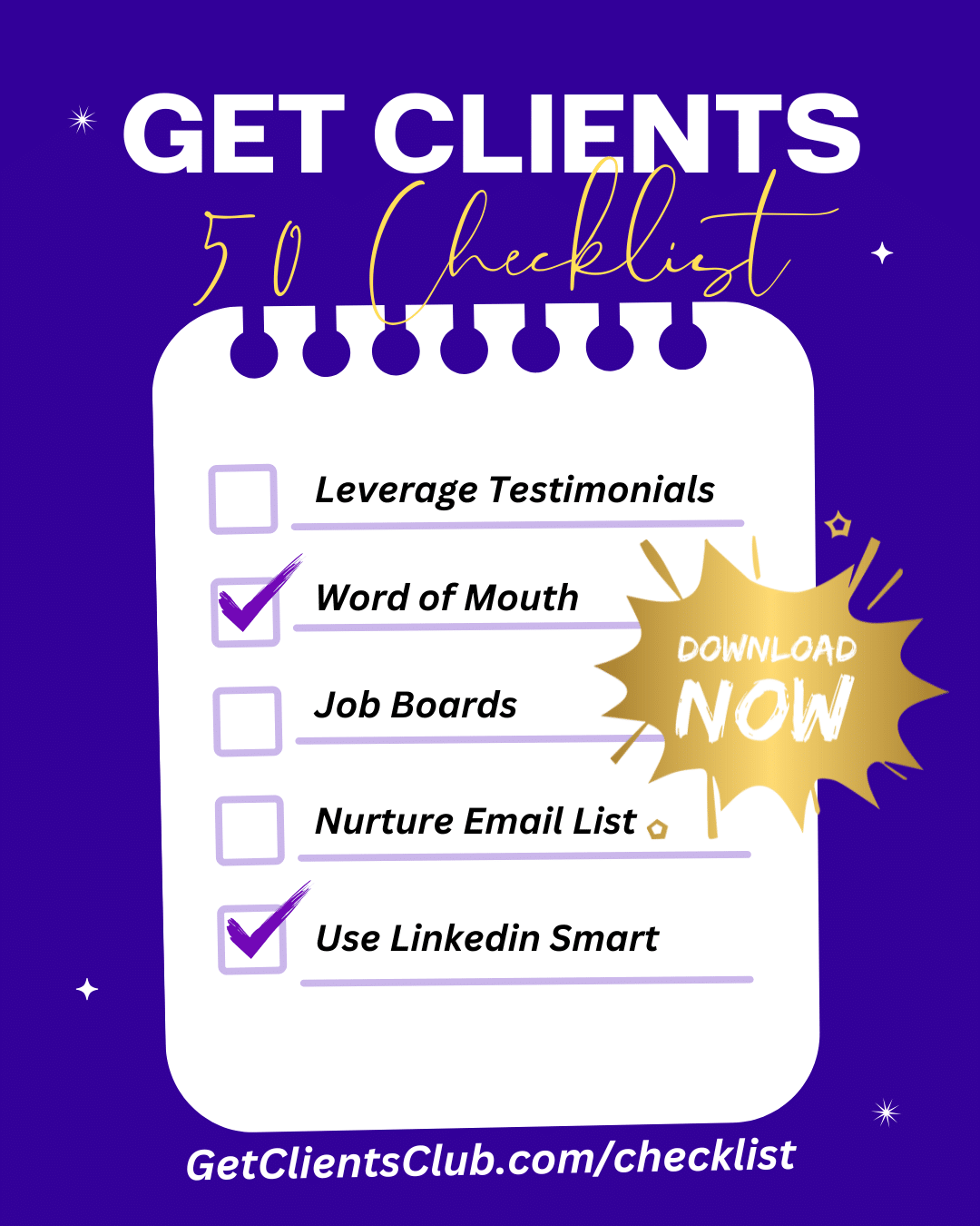 FREE Get Clients Checklist